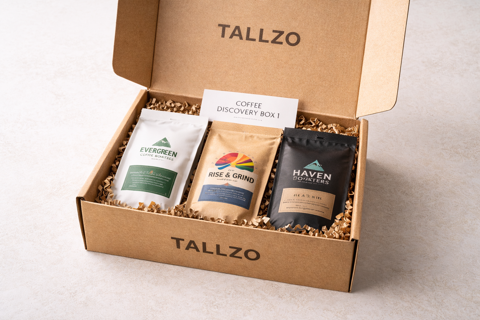 tallzo coffee discovery box with local roasters